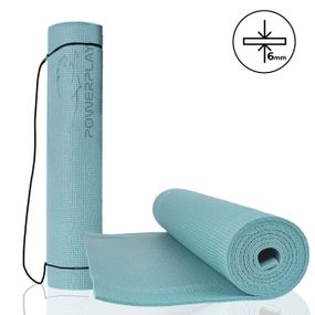 Килимок для йоги та фітнесу PowerPlay 4010 PVC Yoga Mat Зелений (173x61x0.6)