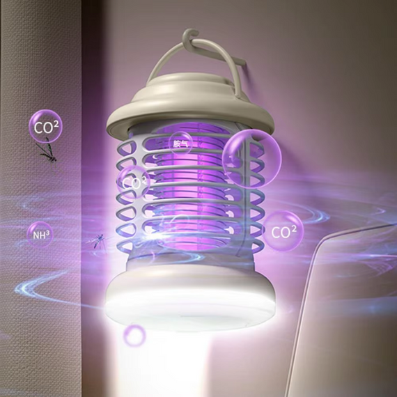 Лампа пастка комарів, знищувач комах для дому та на природі, акумуляторна лампа 1200 мА·год