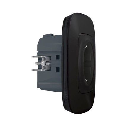 Valena Allure with NETATMO. Умная розетка 2К + З 16А 230В. Антрацит (752894) | Зображення 3