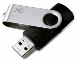 USB флеш накопичувач Goodram 16GB Twister Black USB 3.0 (UTS3-0160K0R11)