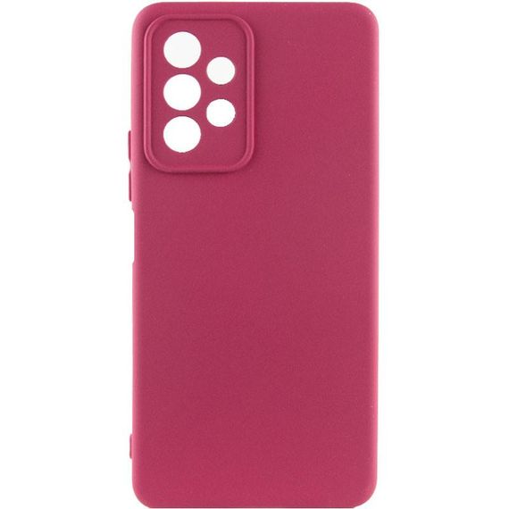 Чохол TPU GETMAN Liquid Silk Full Camera для Samsung Galaxy A13 4G Бордовий / Marsala