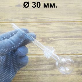 Стеклянная трубка Flora Oil Clear