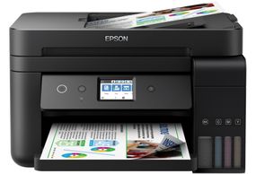 Epson БФП ink color A4 Epson EcoTank L6290 33_20 ppm Fax ADF Duplex USB Ethernet Wi-Fi 4 inks Black Pigment (C11CJ60406)