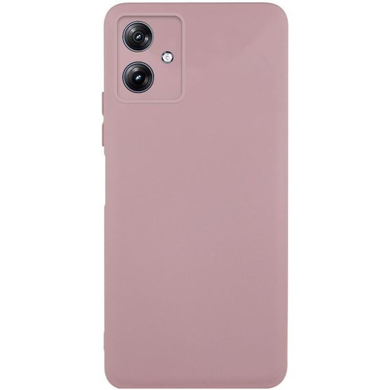 Чохол TPU GETMAN Liquid Silk Full Camera для Motorola Moto G54 Рожевий / Pink Sand
