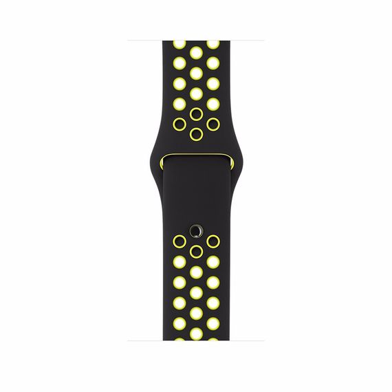Спортивний ремінець з перфорацією Primo для годинника Apple Watch 38mm / 40mm / 41mm розмір L  - Black&Yellow | Зображення 4