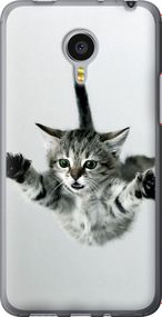 Чехол на Meizu MX4 PRO Летящий котёнок "2322u-132-17620"