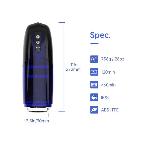 Інтерактивний смарт мастурбатор Magic Motion Xone, імітація фрикцій, 10 режимів, кнопка турбо | Зображення 1