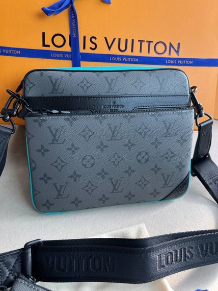 Месенджер сірий Louis Vuitton Trio Turquoise c859 | Зображення 3