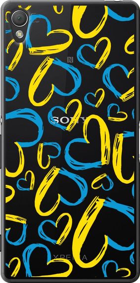 Чехол на Sony Xperia Z3 D6603 Сердца UA "5292u-58-17620"