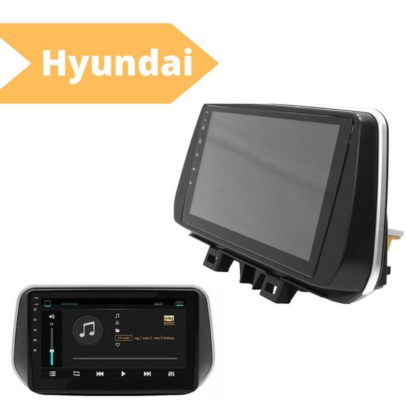 Штатная автомагнитола Hyundai Santa Fe 2018-2019 (10") Android 10.1 черная (MER-14110_5671) | Зображення 1