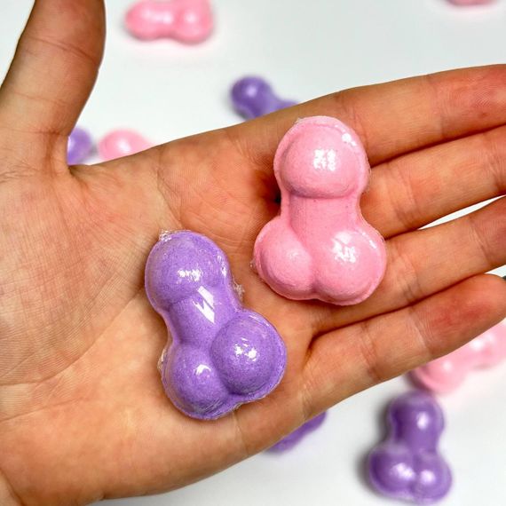 Бомбочки для ванны Пиструны лаванда-баблгам sexstyle | Зображення 1