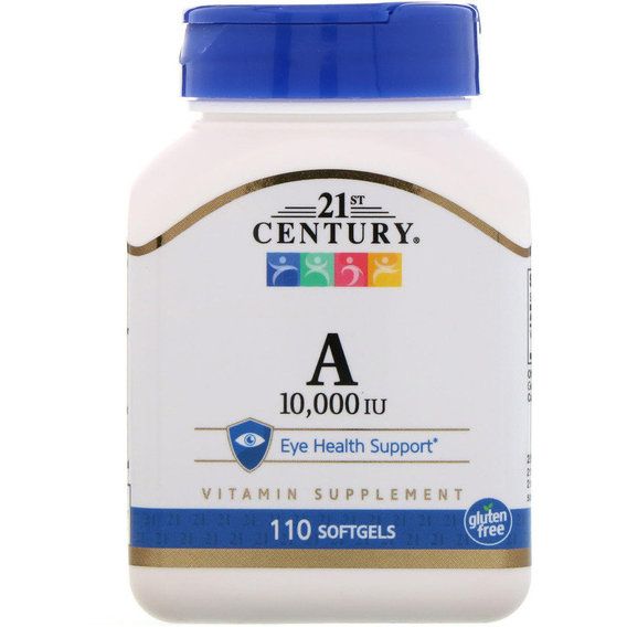 Витамин A 21st Century Vitamin A, 10,000 IU 110 Softgels