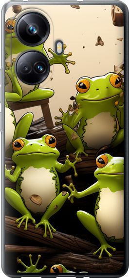 Чехол на Realme 10 Pro Plus Жабки "5656u-2944-17620"