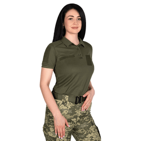 Жіноче поло Pani Army ID LT Олива  (8080), XS