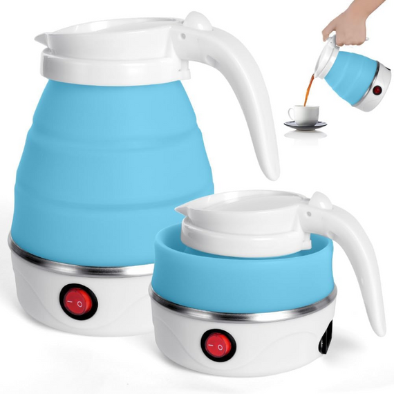 Складаний електрочайник Electric Kettle, портативний складаний чайник із силіконовим корпусом | Зображення 1