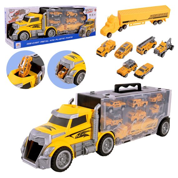 Дитячий трейлер з машинками LH638, 6 машинок | Зображення 3