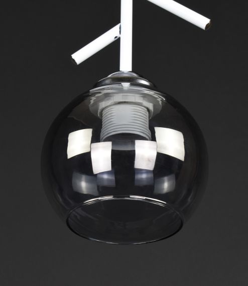 Люстра стельова на 1 лампочку 27806 Білий 26х13х13 см. | Зображення 1