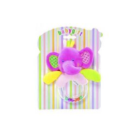 Погремушка мягкая  Bambi C20561 Животные Слоник