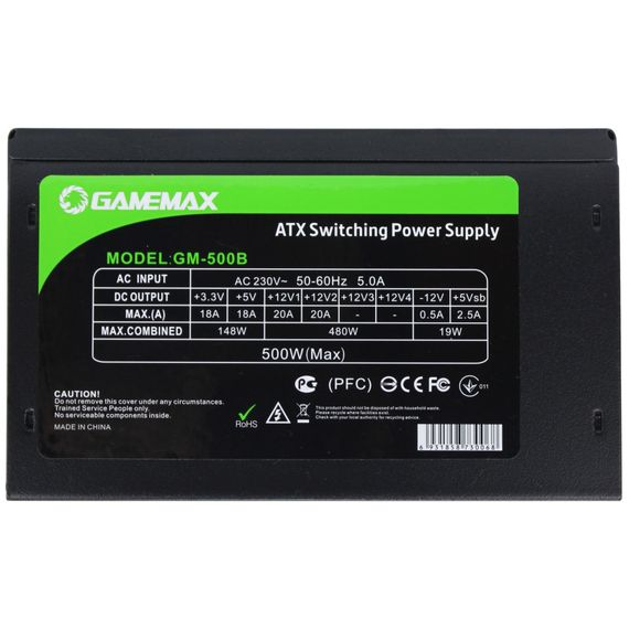 Блок живлення Gamemax 500W (GM-500B) | Зображення 3