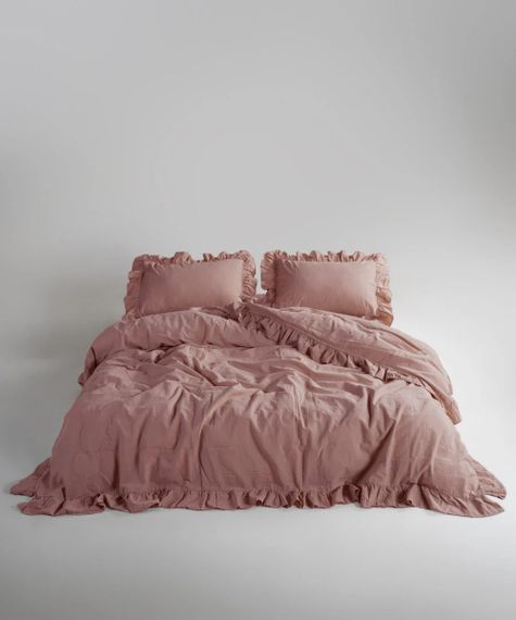 Постельное белье Limasso Stonewashed Exclusive Ranforce 200 х 220 см Old Rose