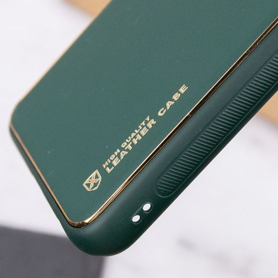 Шкіряний чохол Xshield для Samsung Galaxy A23 4G Білий / White Зелений/Army green | Зображення 5