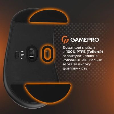 Мышка GamePro Genesis Avenger Wireless/Bluetooth/USB Black (GM096B) | Зображення 1
