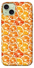 Чохол з картинкою Мандариновий патерн для Apple iPhone 15 Plus (6.7")