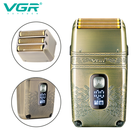Электробритва шейвер VGR V-335, тройное лезвие, IPX6, LED дисплей | Зображення 4