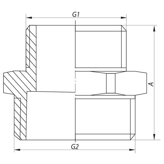 Ніпель редукційний 1-1 / 2 "x2" Koer KF.N1620 (KF0047) | Зображення 1
