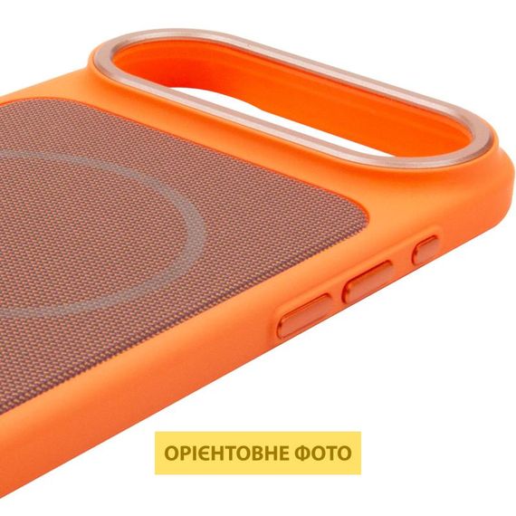 Чохол PC Textile Hybrid with Magnetic Fit для Apple iPhone 17 Air (6.5") Orange / Brown | Зображення 3