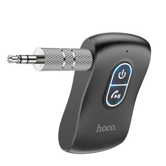 Bluetooth аудіо ресивер/трансмітер Hoco E73 Pro Journey (AUX 3.5mm) Black star | Зображення 1