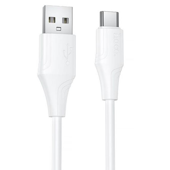 Дата кабель Hoco X124 Bien silicone USB to Type-C 3A (1m) White