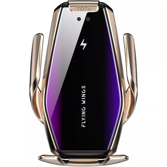 Автомобільний тримач S7 для телефону з швидкою зарядкою S7. AW-226 Колір: золотий | Зображення 7