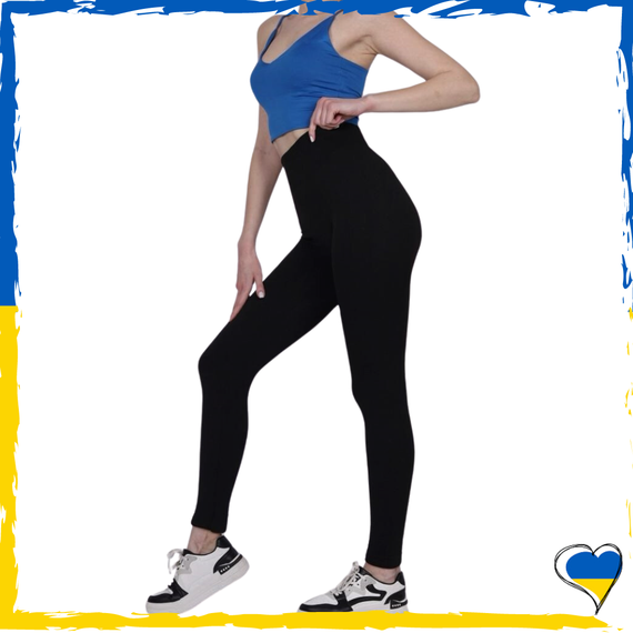 Лосины женские черные. Лосины легкие. Леггинсы женские S/M, L/XL