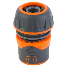 Конектор 1/2" Flora швидкознімний для шланга 3/4" з замком (ABS+TPR) (5015484)