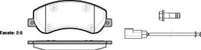 Колодка гальм. диск. FORD TRANSIT передн. (вир-во REMSA) REMSA 125002 на FORD TRANSIT автобус