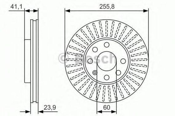 Диск гальмівний BOSCH 0986479R76 на OPEL ASTRA G седан (F69_)