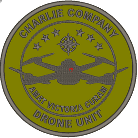 Шеврон Charlie Company Drone Unit Amat Victoria Curam