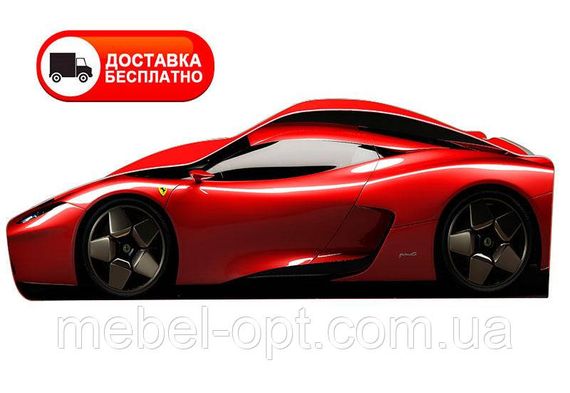 Ліжко машинка серія Бренд Ferrari 777 червона для дітей і підлітків
