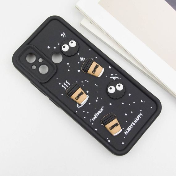 Чохол TPU Toys Case для Xiaomi Redmi 12C / Poco C55 Black / Always Happy | Зображення 3