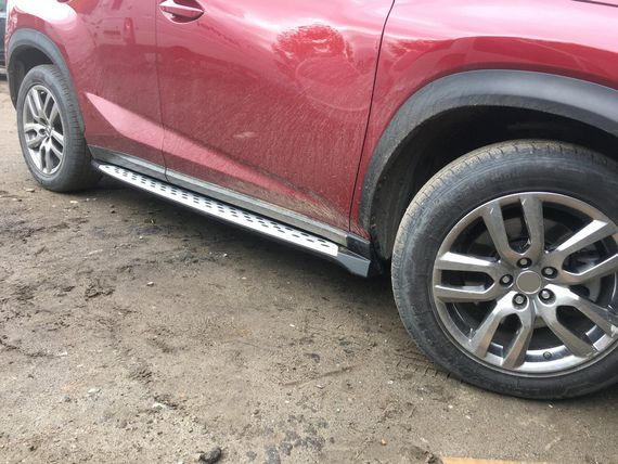 Боковые подножки Оригинал V1 (2 шт) для Lexus NX 2014-2021 гг | Зображення 4