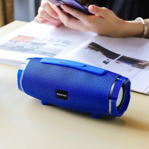 Портативна колонка BOROFONE BR3 Rich sound sports wireless speaker Blue | Зображення 1