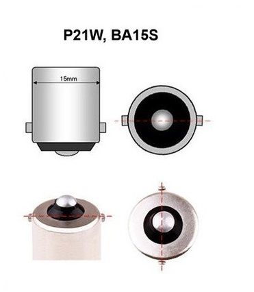 Комплект світлодіодних ламп StarLight LED SL-CB7 CANBUS PR21W BA15S RED 12V | Зображення 6