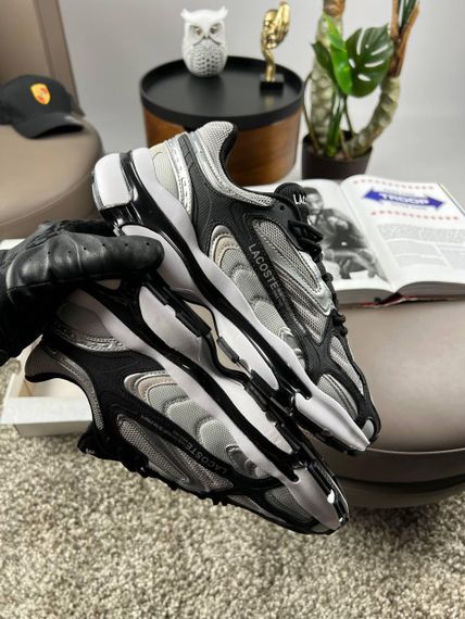 Чоловічі кросівки Lacoste L003 2K24 Grey Black Silver (текстиль) A3923 46 | Зображення 6