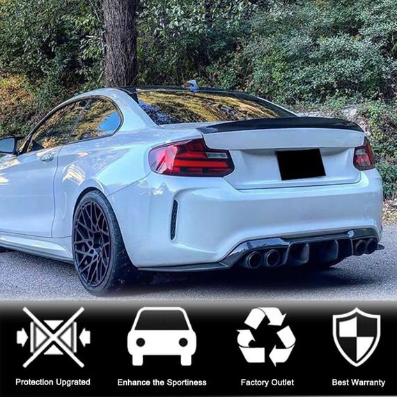 Задний диффузор V1 для F87 M2/M2C, Карбон для BMW 2 серия F22/23 2014-2021 гг | Зображення 2