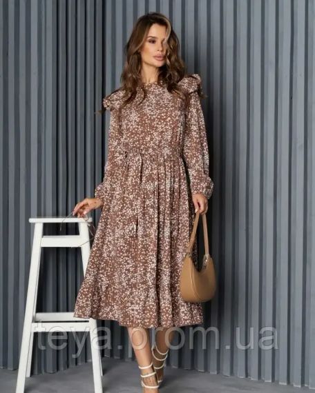 Платье для женщин цвет коричневый размер XL FI_008467