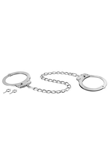 Поножі металеві Fetish Tentation Adjustable metal ankle cuffs Сріблясті One Size | Зображення 2