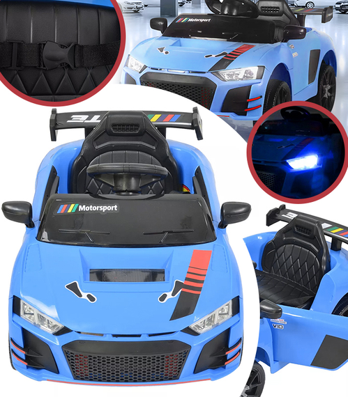 Дитячий електромобіль PRIMA CAR Cabrio спортивне авто на акумуляторі з пультом керування та LED фарами