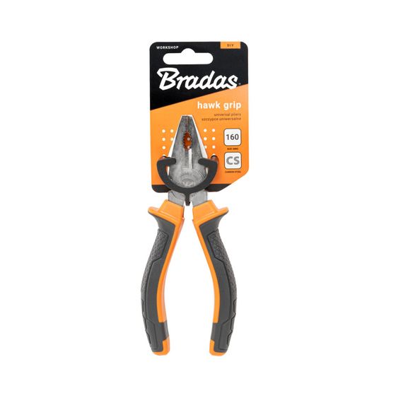 Плоскогубці універсальні Bradas HAWK GRIP, 160 мм (DIY-PL1110/6) | Зображення 1
