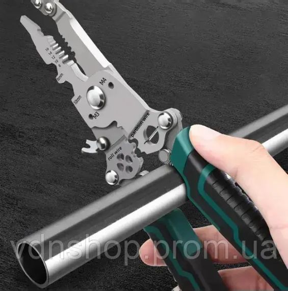 Профессиональные клещи (стрипер) XT-12005 UKC для зачистки и обжима резки проводов | Зображення 4